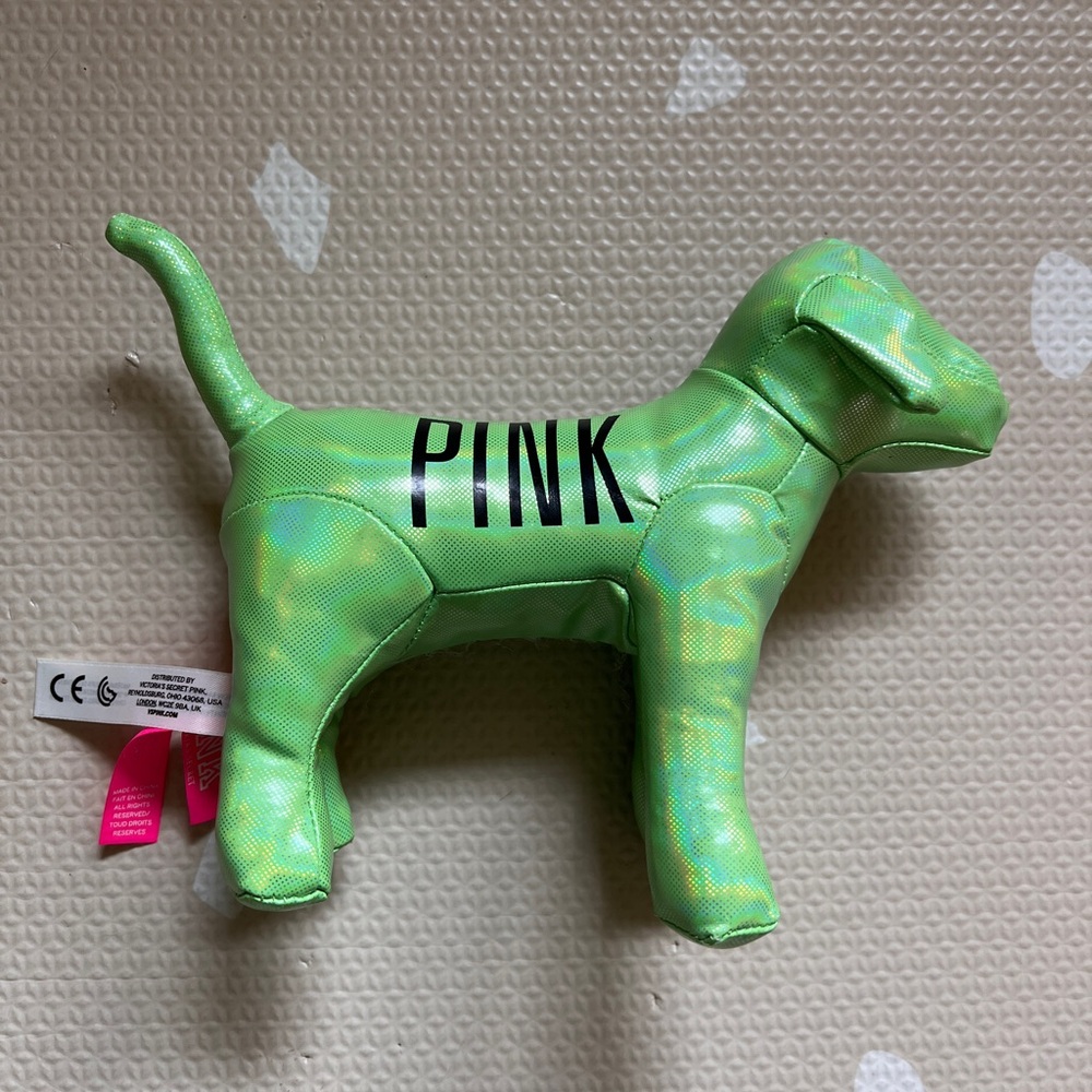 Green Iridescent PINK Victoria's Secret Dog